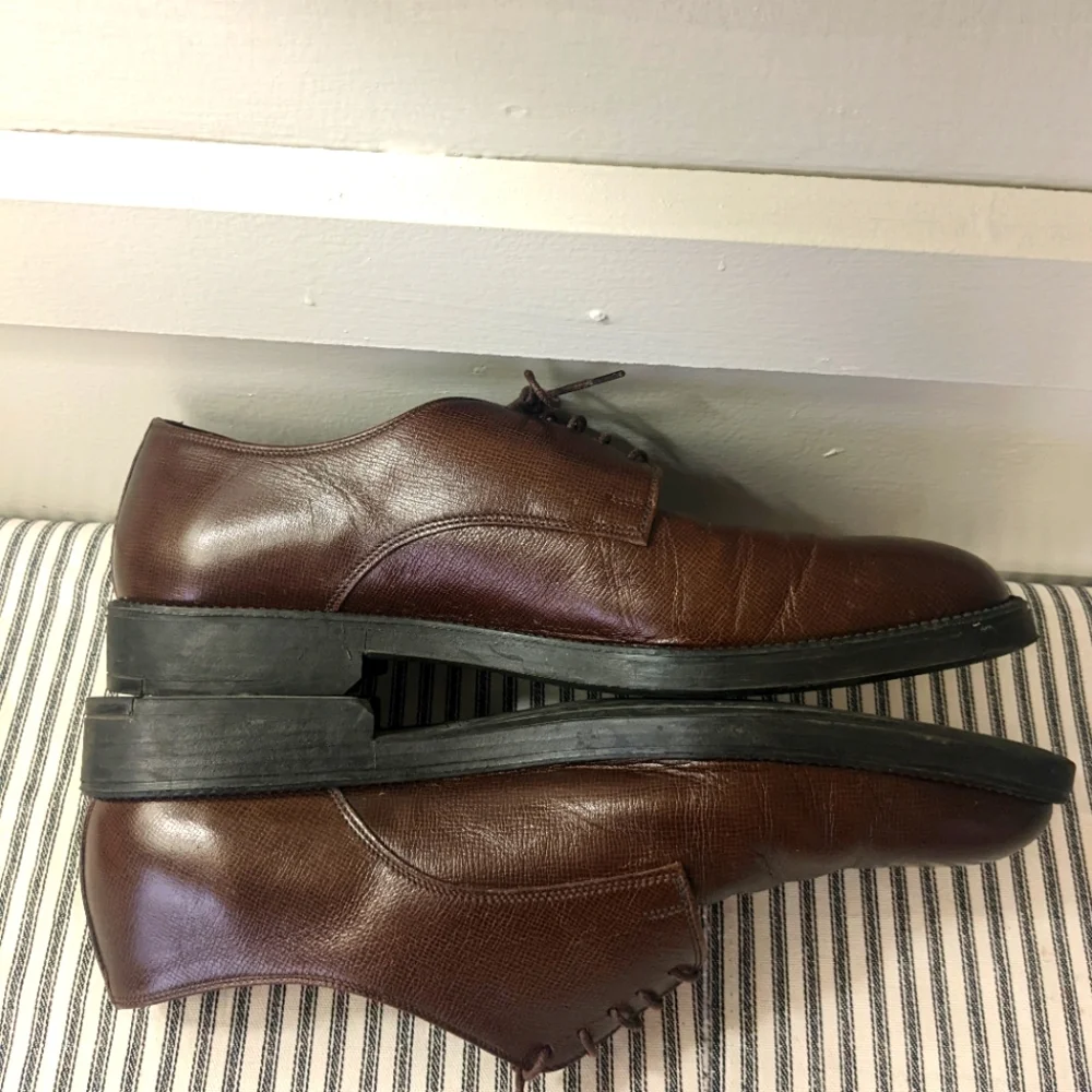 Brooks Brothers Men's Brown Leather Oxfords Salinger Size 9‎